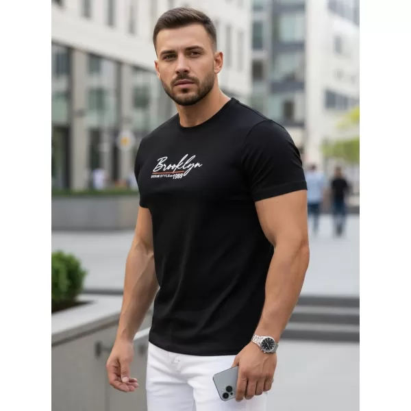  Herren-T-Shirt DSTREET RX5403 SCHWARZ 