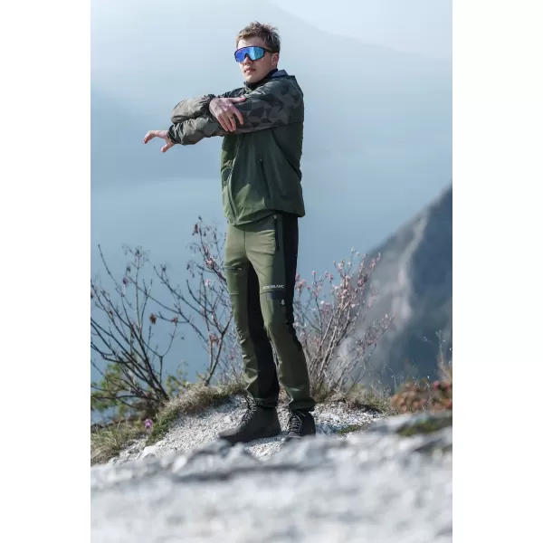  Wasserdichte Multisporthose für Herren NORDBLANC RIDGEWALK NBSPM8325 DUNKELGRÜN 