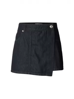 Damenrock URBAN CLASSICS TB8365 BLAU GESPÜLT GEWASCHEN