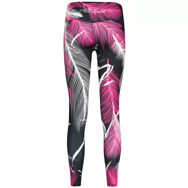  Lange Premium-Leggings für Damen (neue Größen) ALTISPORT VOJ/ALW001LEG05 SCHWARZ/ROSA 