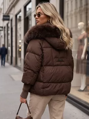 Damenjacke DSTREET TY5744 BRAUN