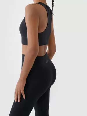 Leggings für Damen 4F WAW25TTIGF242 TIEFSCHWARZ