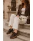 Wildleder-Sneaker für Damen EVENTO 26PB18-628 KAFFEE/SCHWARZ