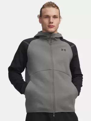 Herren-Sweatshirt UNDER ARMOUR UNSTOPPABLE FLC FZ HD EU 1389352-709 GRÜN