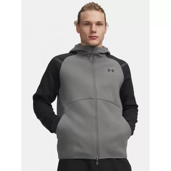  Herren-Sweatshirt UNDER ARMOUR UNSTOPPABLE FLC FZ HD EU 1389352-709 GRÜN 