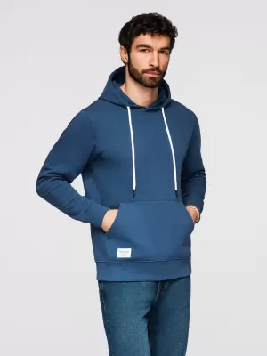 Herren-Sweatshirt OMBRE OM-SSBN-0270 MARINEBLAU