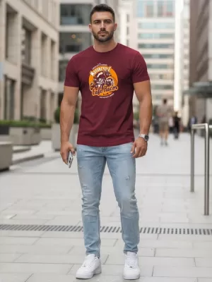 Herren-T-Shirt DSTREET NX5095R-BU BURGUND