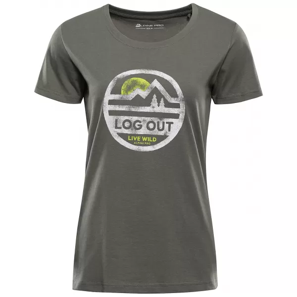  Damen-T-Shirt ALPINE PRO TERMESA 4 GLÜHBASILIKUM PC-VARIANTE 