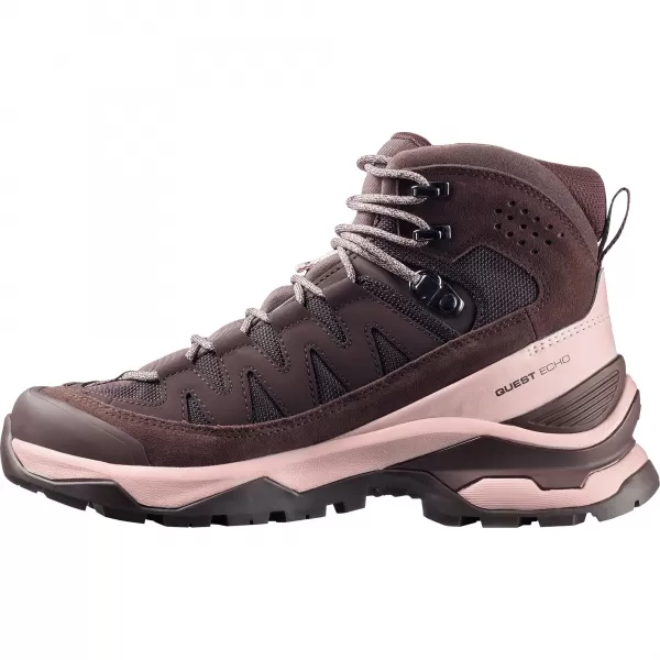  Damenschuhe SALOMON QUEST ECHO GORE TEX L47968500 SCHWARZER KAFFEE/SCHATTENGRAU/SCHWARZ 