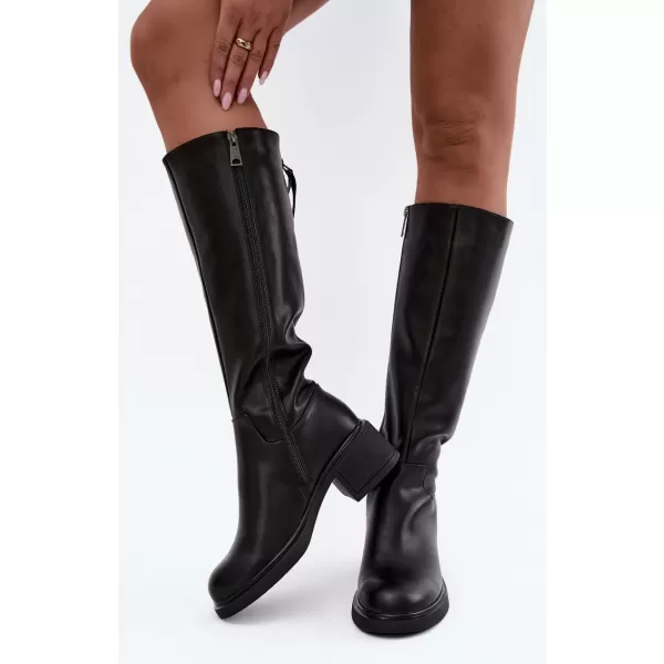  Damenstiefel VINCEZA 67056 LEDER SCHWARZ 