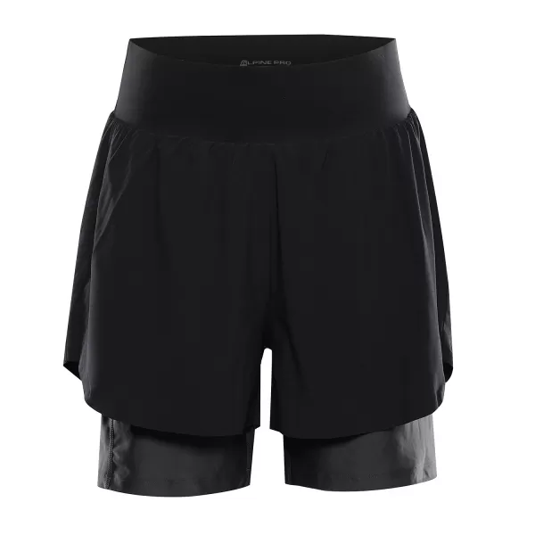  Damen-Shorts ALPINE PRO GAJERA SCHWARZ 