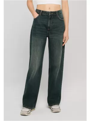 Damenhosen URBAN CLASSICS TB8141 TIEFES MITTELBLAU, SCHMUTZIG GEWASCHEN