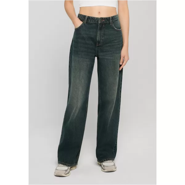  Damenhosen URBAN CLASSICS TB8141 TIEFES MITTELBLAU, SCHMUTZIG GEWASCHEN 
