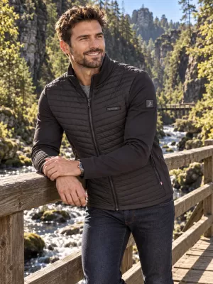 Hybridjacke für Herren ALTISPORT IVON SCHWARZ