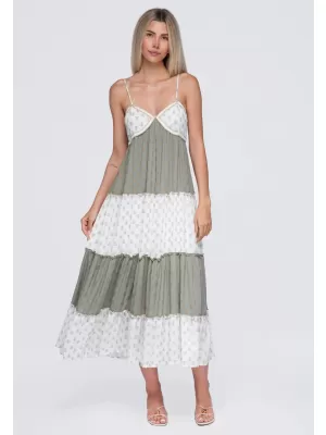 Kleid OMBRE OW-DLR-E0007 GRÜN