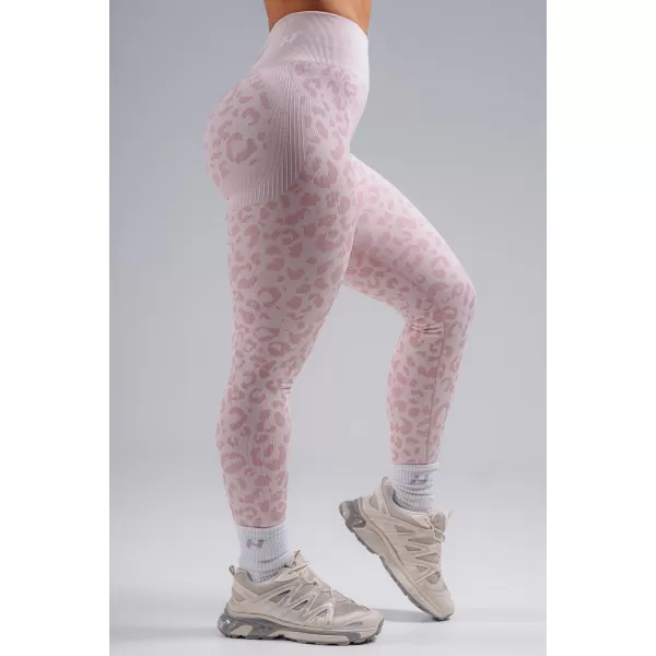  Kompressions-Push-up-Leggings mit Leopardenmuster NEBBIA PRIMAL 849 ROSA LEOPARD 