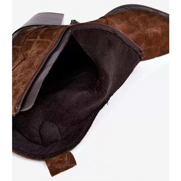  Cowboystiefel für Damen ZAZOO 1998 BRAUN 