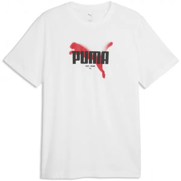  Herren-T-Shirt PUMA GRAPHICS TEE 69435502 PUMA WEIß 