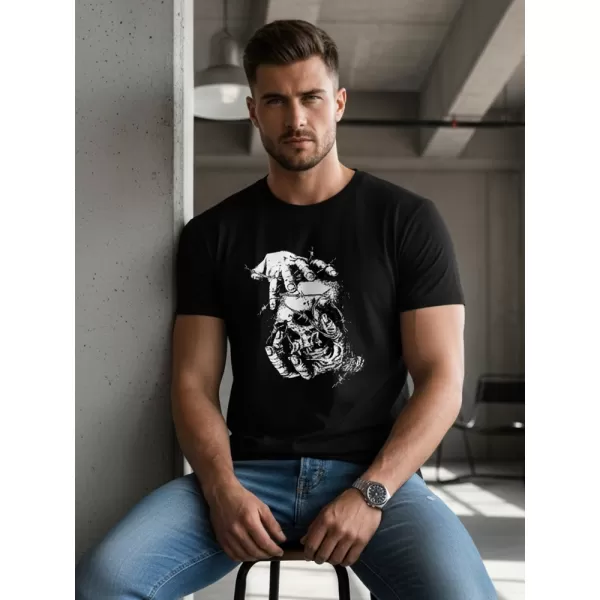  Herren-T-Shirt DSTREET NX049R SCHWARZ 