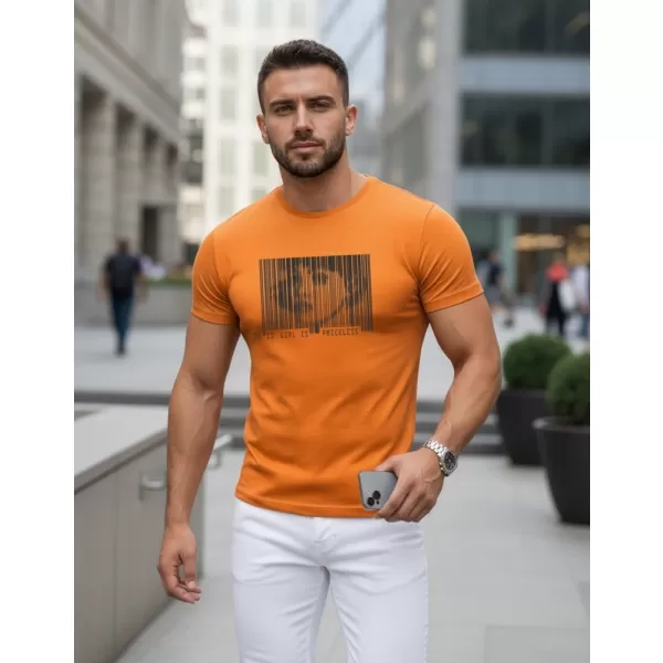  Herren-T-Shirt DSTREET NX5014R ORANGE 