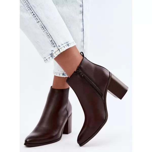  Damen-Stiefeletten SERGIO LEONE BT-50-S SCHOKOLADE 