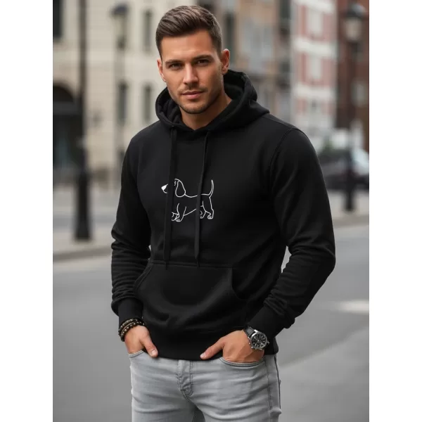  Herren-Sweatshirt DSTREET NX0221B-BK SCHWARZ 
