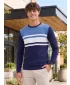 Herrenpullover ALTISPORT ISHMEL DUNKELBLAU