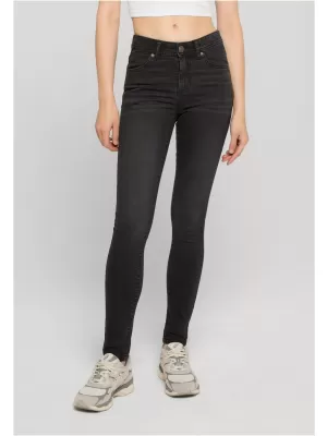 Damenhosen URBAN CLASSICS TB8370 SCHWARZ GEWASCHEN