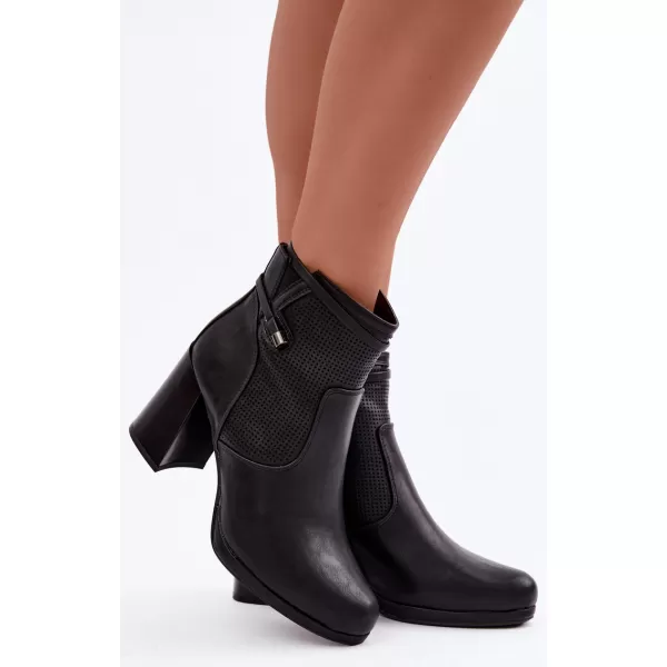  Damen-Stiefeletten BOTO FAF125B-2 SCHWARZ 