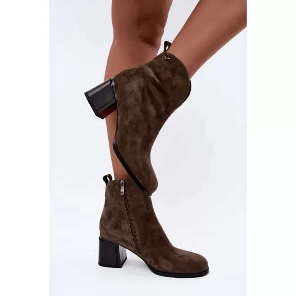  Damen-Stiefeletten VINCEZA 91178 BRAUN 