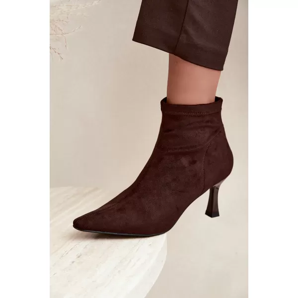  Damen-Stiefeletten BOTO 7107 BRAUN 