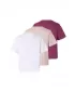 Damen-T-Shirt URBAN CLASSICS TB8574B-23660 WEIß/VINTAGE ROSE/BEERENLILA