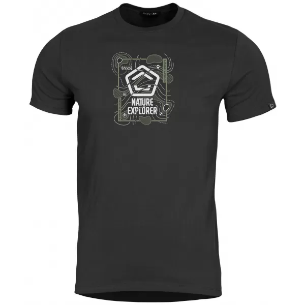  Herren-T-Shirt PENTAGON AGERON NATURE EXPLORER K09012-NE SCHWARZ 
