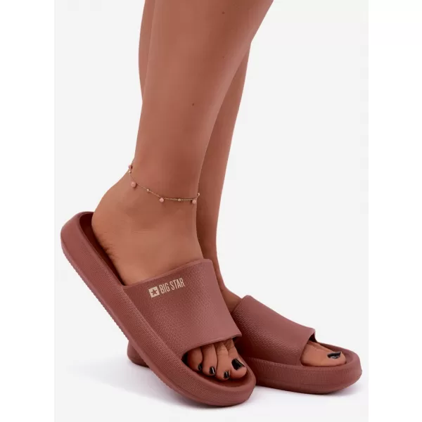  Damenhausschuhe BIG STAR SHOES UU274088 ROTTÖNE 