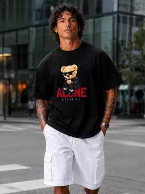 Herren-T-Shirt DSTREET NX1025R-BK-O SCHWARZ