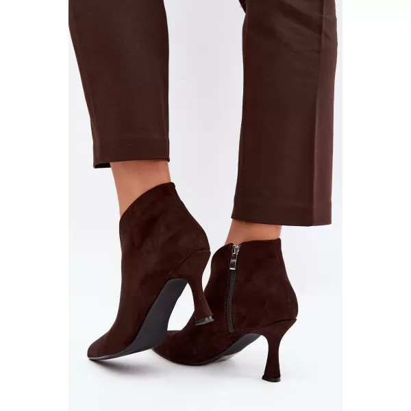  Damen-Stiefeletten BOTO D-219 KAFFEE 