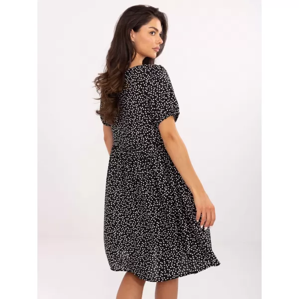  Kleid SUBLEVEL D73771M30466A SCHWARZ UND WEIß 