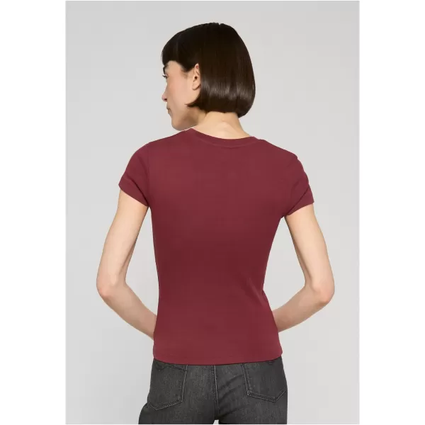  Damen-T-Shirt URBAN CLASSICS TB8569-22408 DUNKLES ZIEGELROT 
