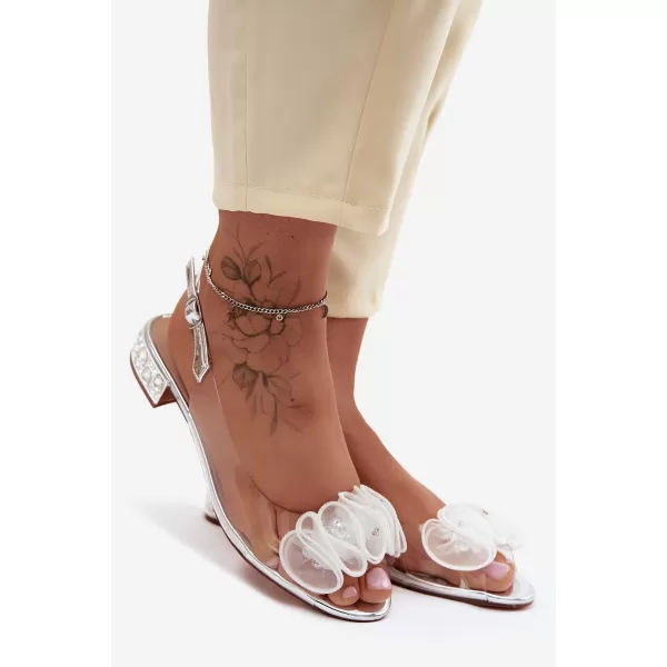  Damensandalen D&A MR61-9002 SILBER 