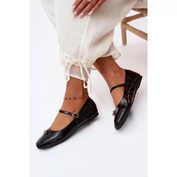  Ballerinas für Damen BOTO 6672-1 SCHWARZ 