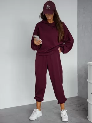 Damen-Set DSTREET AY1211 BURGUND