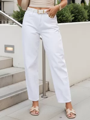 Damenhosen DSTREET UY3054 WEIß