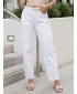Damenhosen DSTREET UY3054 WEIß
