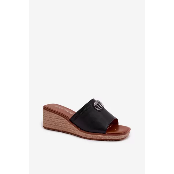  Damenhausschuhe SERGIO LEONE KL325 SCHWARZ 