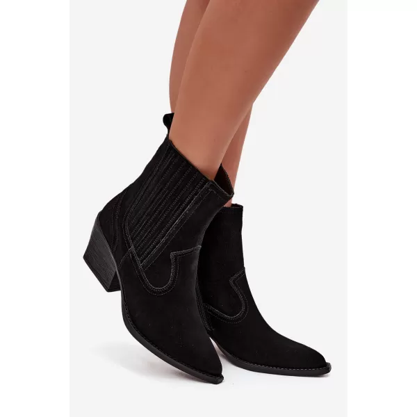  Damen-Stiefeletten BOTO 6350 SCHWARZ 