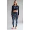 Premium-Leggings für Damen (neue Größen) ALTISPORT VOJ/ALW110LEG05 SCHWARZ