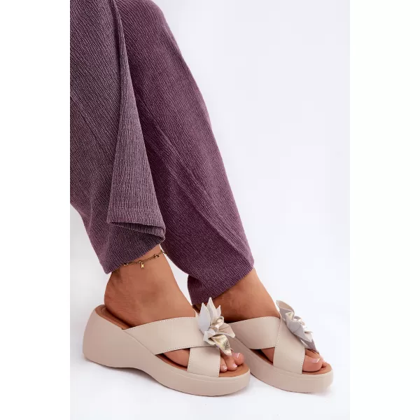  Damenhausschuhe VINCEZA 41511 BEIGE 