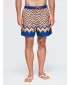 Herrenshorts OMBRE OM-SRSS-0221 ORANGE UND BLAU