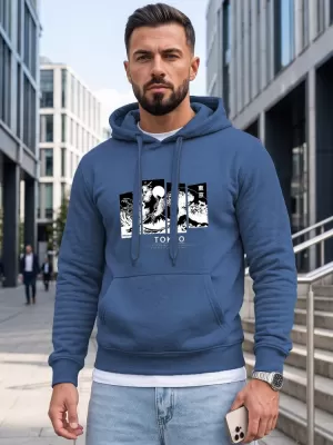 Herren-Sweatshirt DSTREET NX5146BX-17-09 BLAU