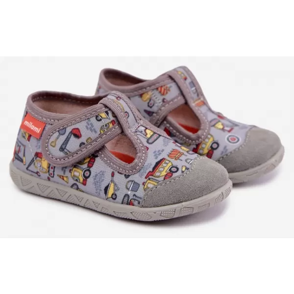  Kinderhausschuhe MILAMI 112/BR-81 GRAU 